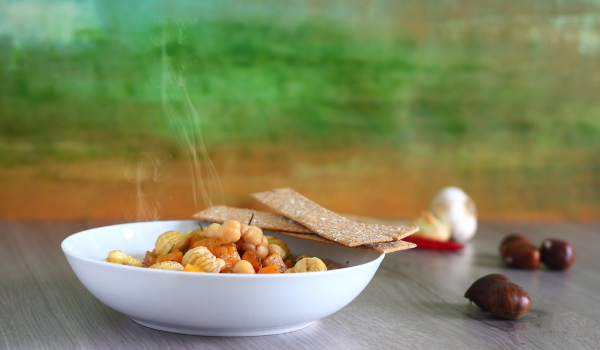 Zuppa di ceci e castagne