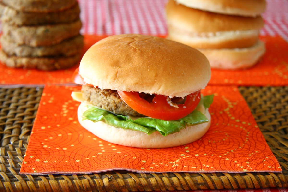 Hamburger vegetariani di lenticchie