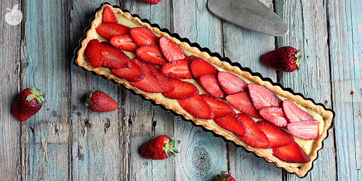 Crostata alle fragole e Lemon curd | Ricetta Vegan