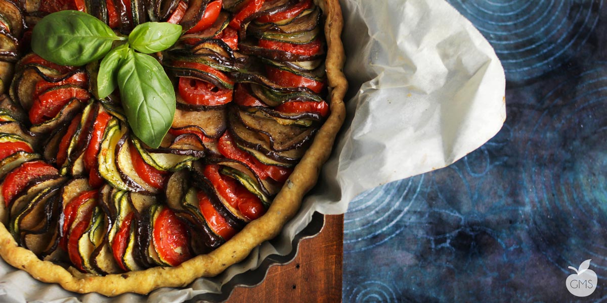 Crostata Ratatouille | Ricetta vegan