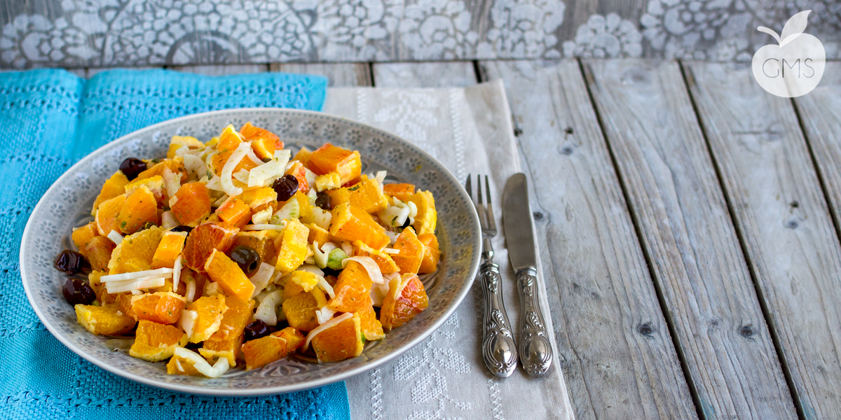 Insalata di arance, finocchi e olive