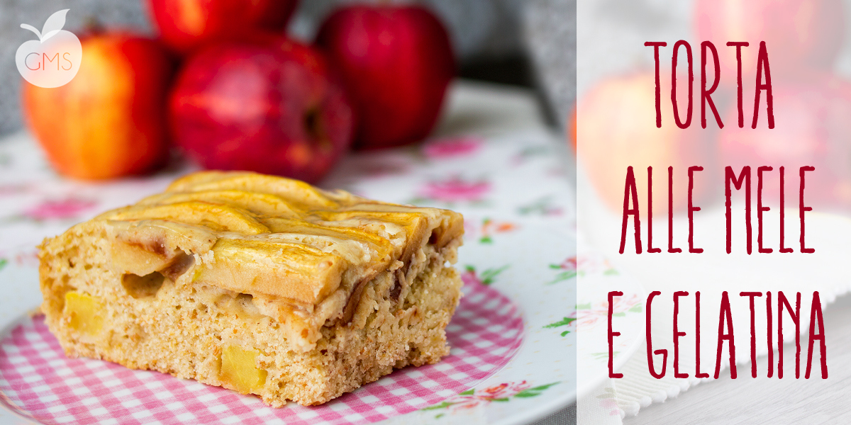 Torta di mele integrale con gelatina