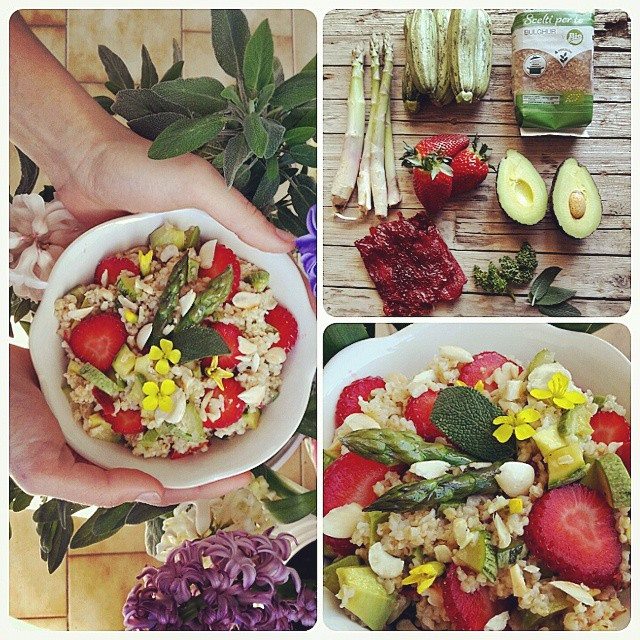 Bulgur con frutta e verdura