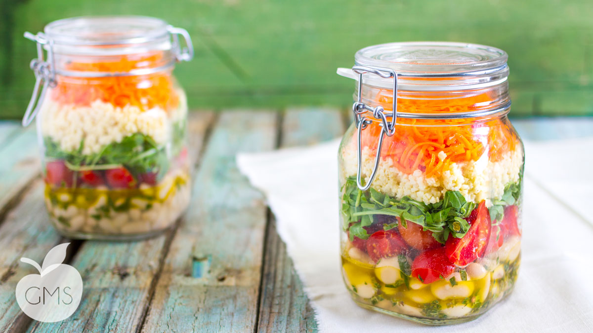 Salad in a jar | Insalata in barattolo