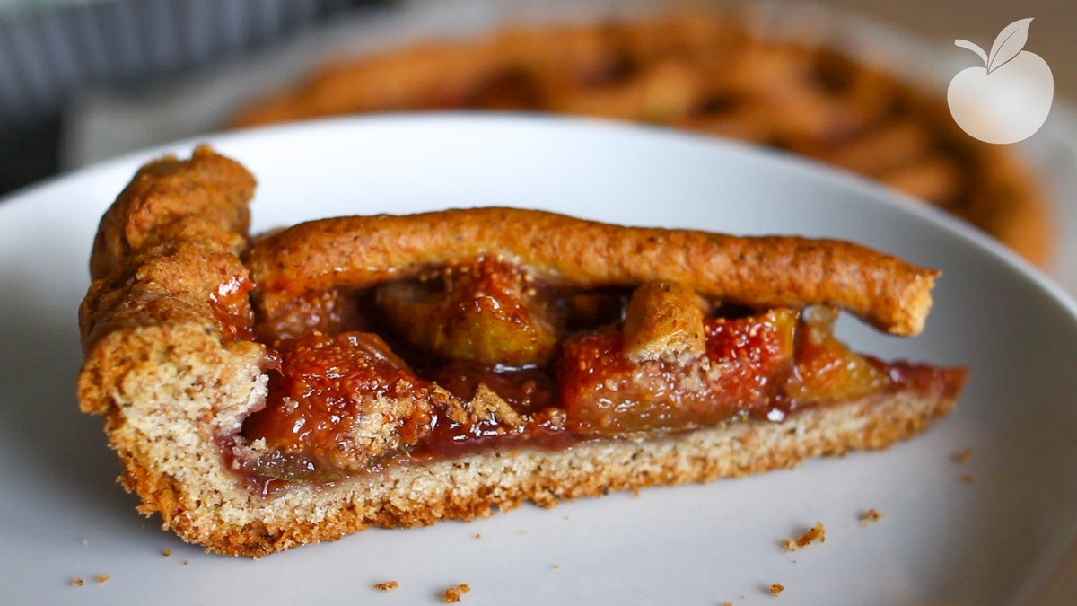 Crostata fichi e marmellata | Ricetta vegan