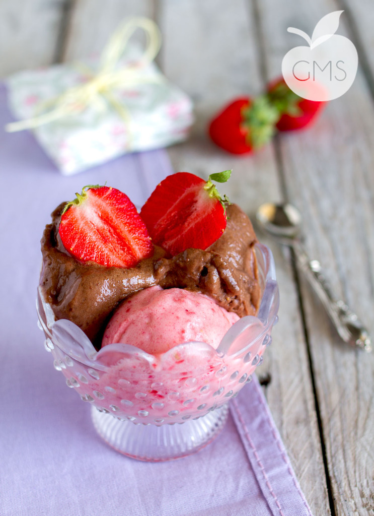 Gelato fragole e cioccolato Il Goloso Mangiar Sano