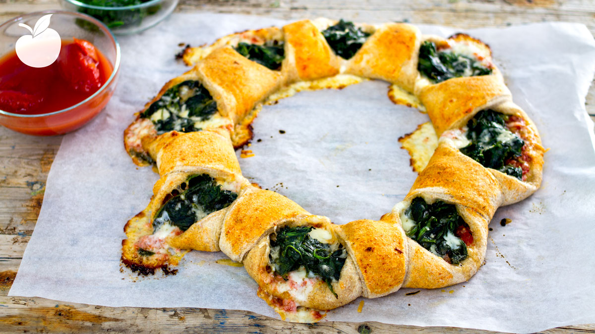 Corona di pizza | Ricetta Vegan