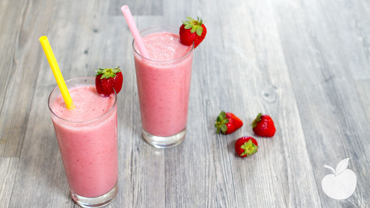 Smoothie allo yogurt e fragole
