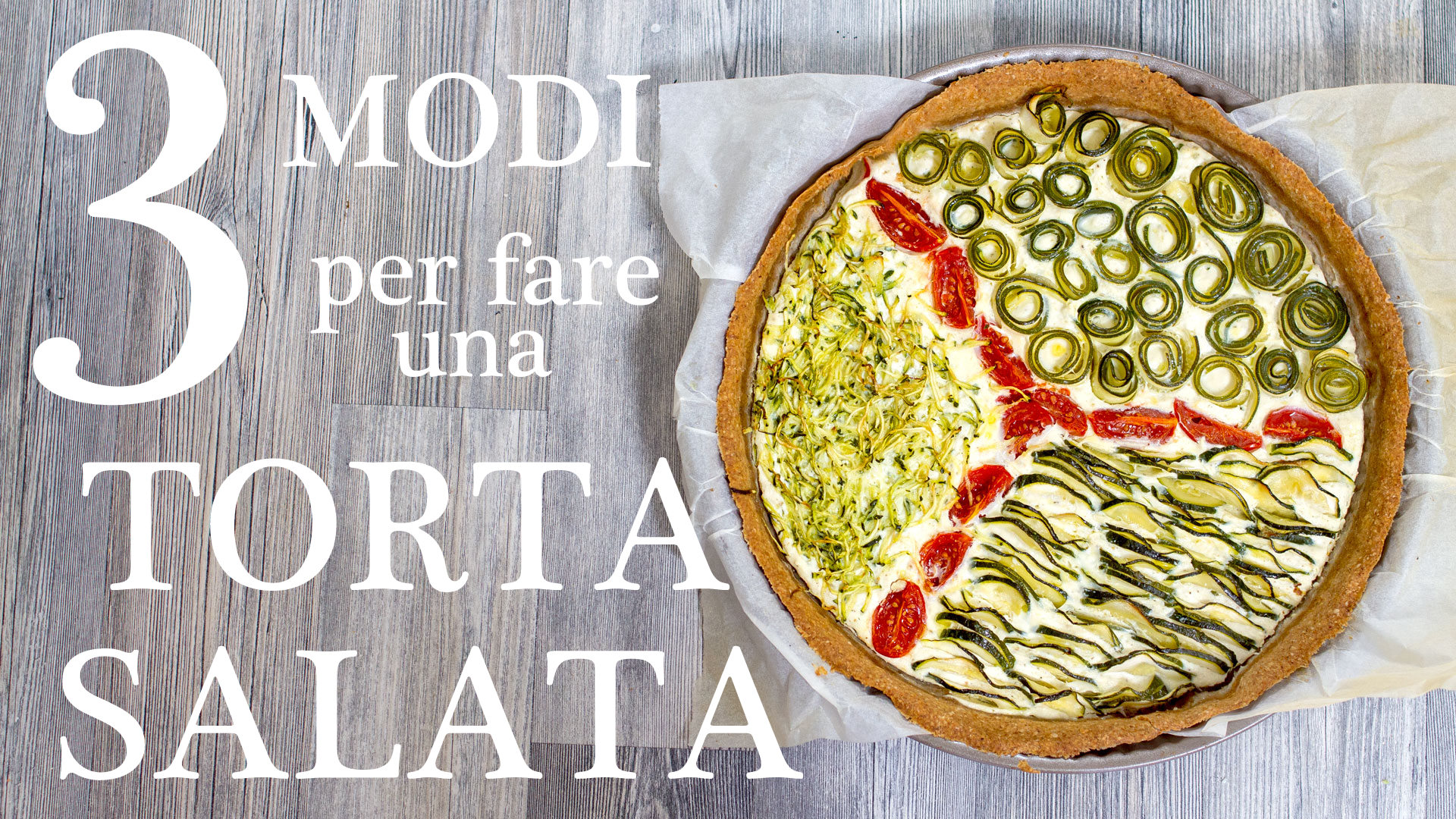 Torta salata di zucchine e ricotta