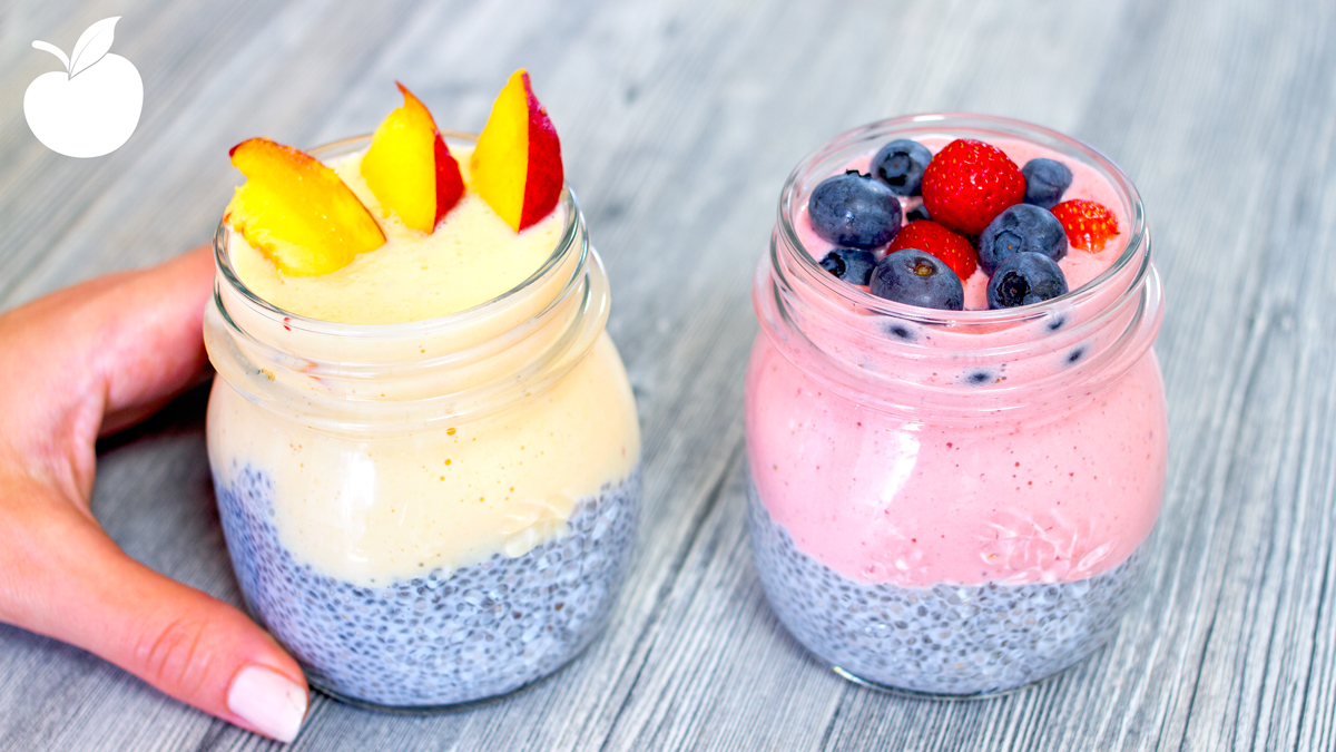 Chia pudding alla frutta e yogurt