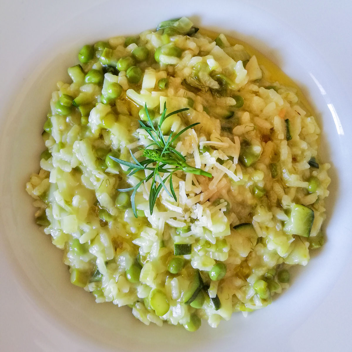 Risotto primaverile alle verdure