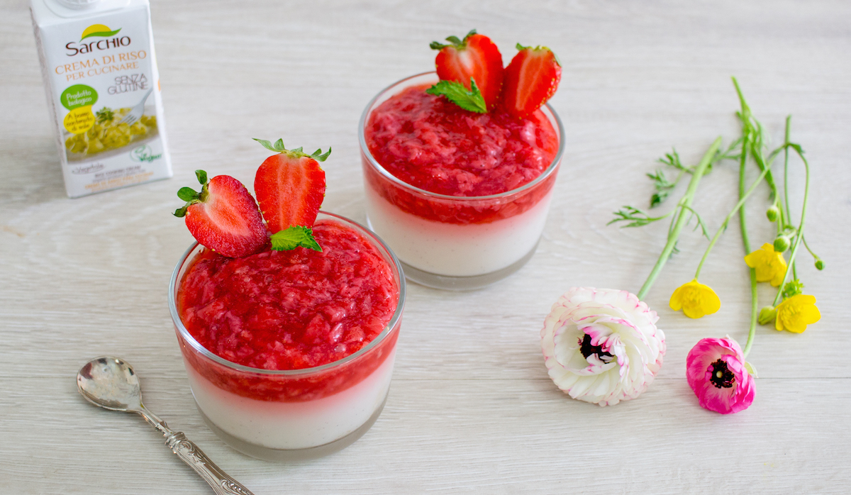 Pannacotta alle fragole