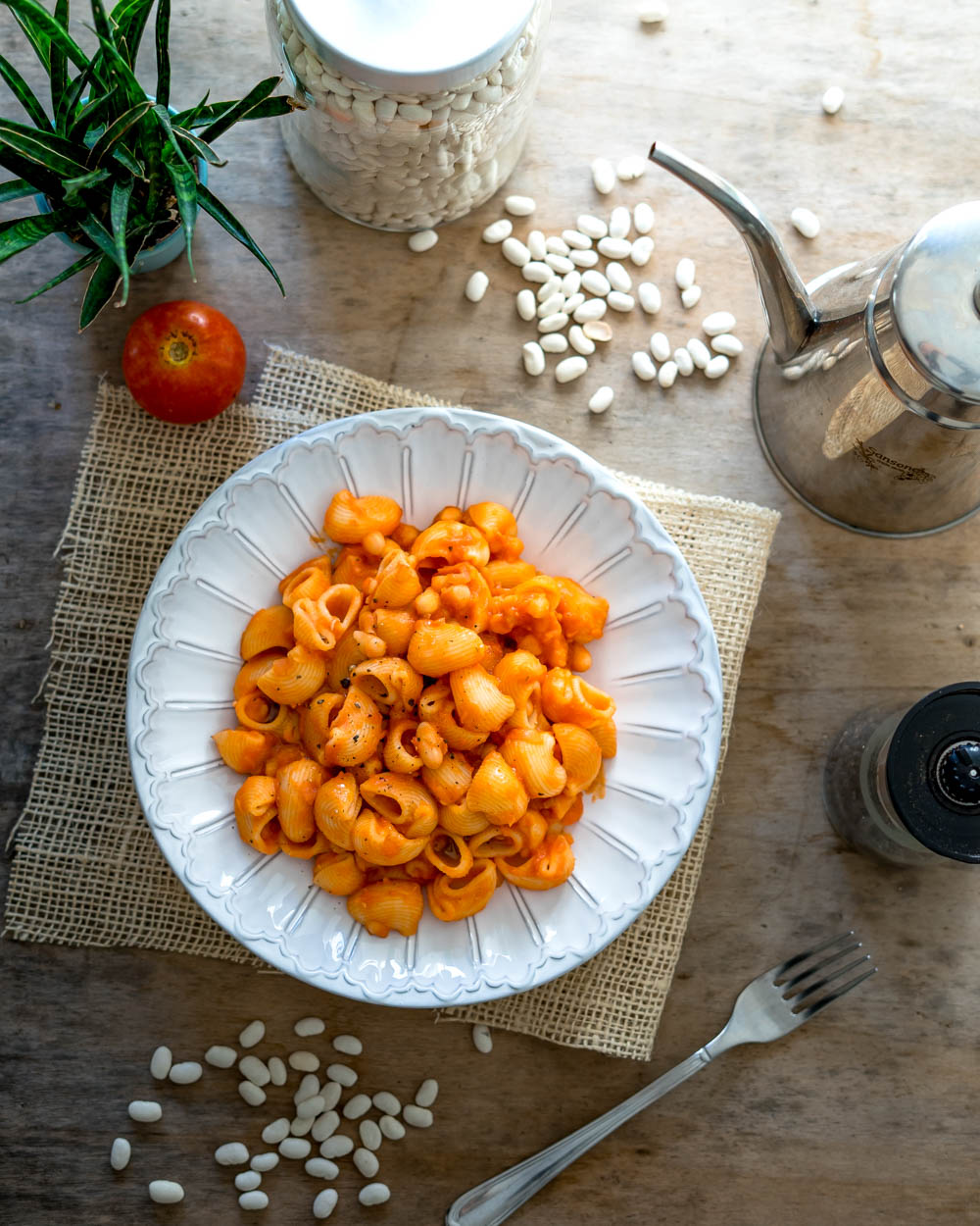 Pasta al ragù di cannellini