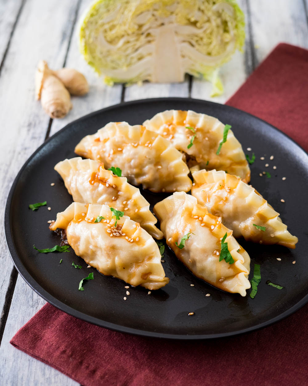 Ravioli cinesi con versa e zenzero - Il Goloso Mangiar Sano