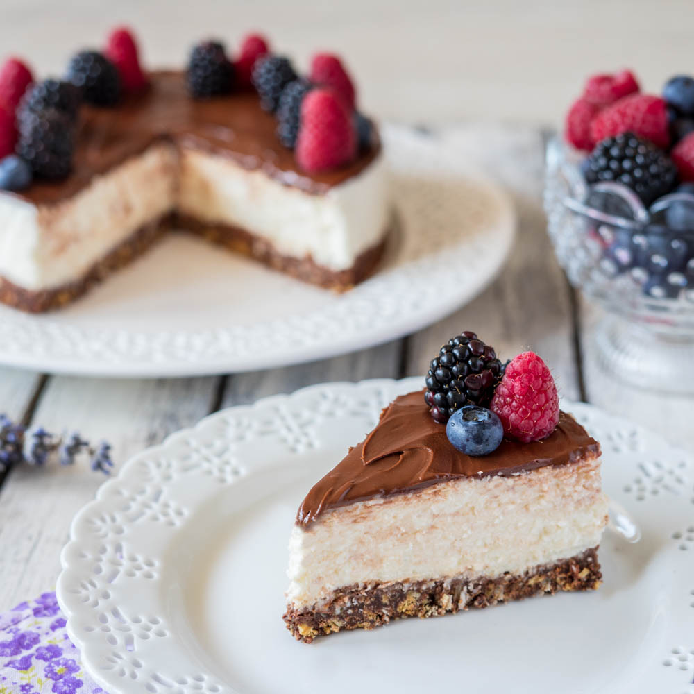 Cheese cake cocco e cioccolato