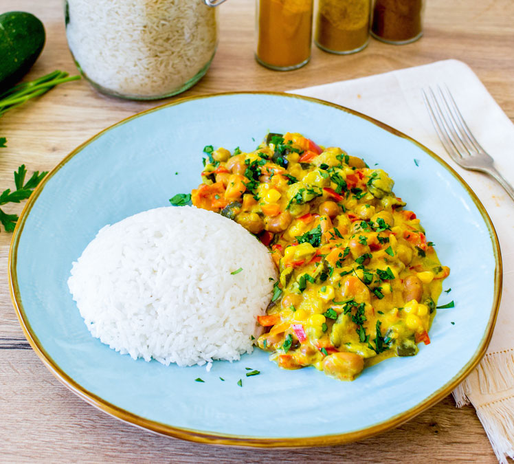 Curry di verdure estive