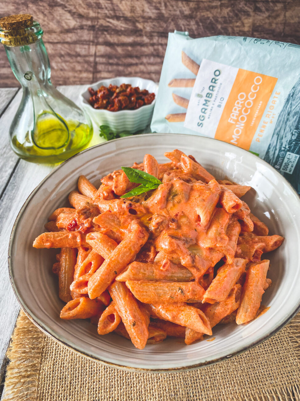 Penne al fumè in chiave vegetale