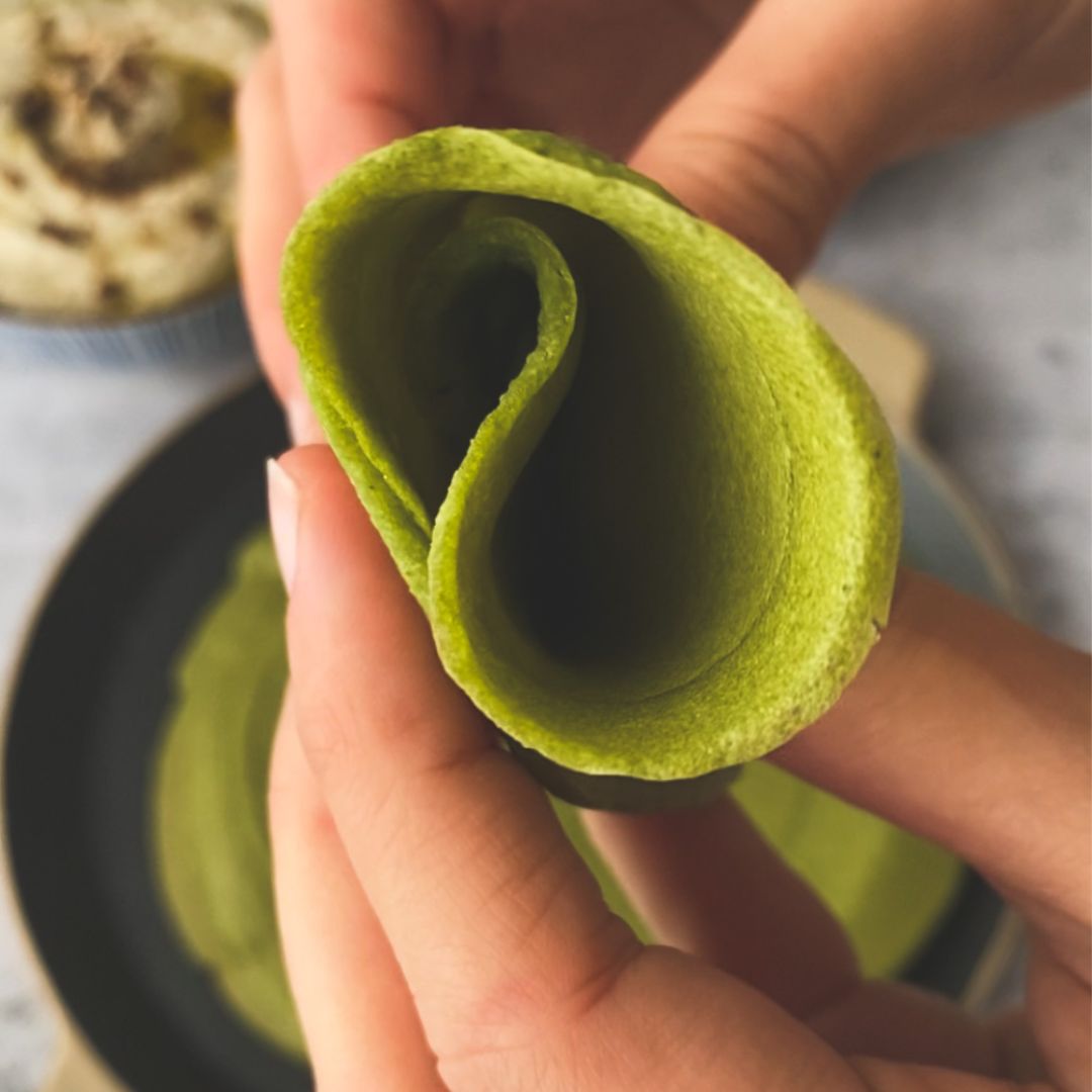 Crespelle agli spinaci e quinoa